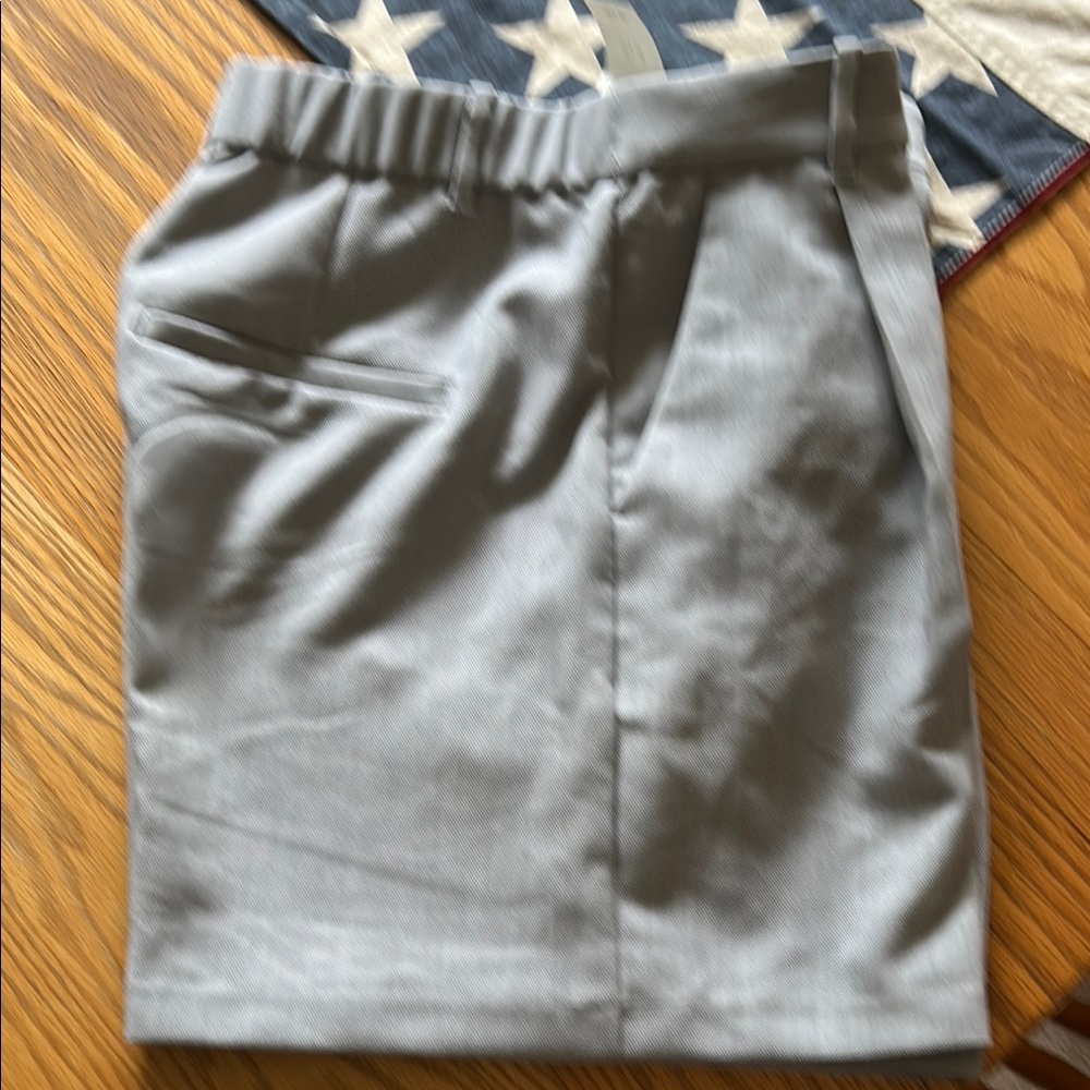 Abercrombie & Fitch Gray High Waist Pencil Shorts